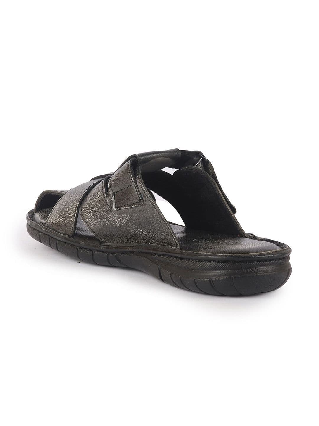 FAUSTO Men Leather Shoe-Style Sandals thumbnail 2