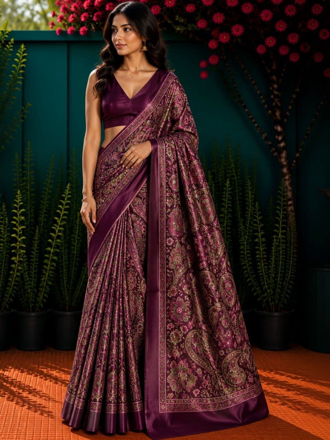 Anouk Zari Art Silk Designer Saree - view 1