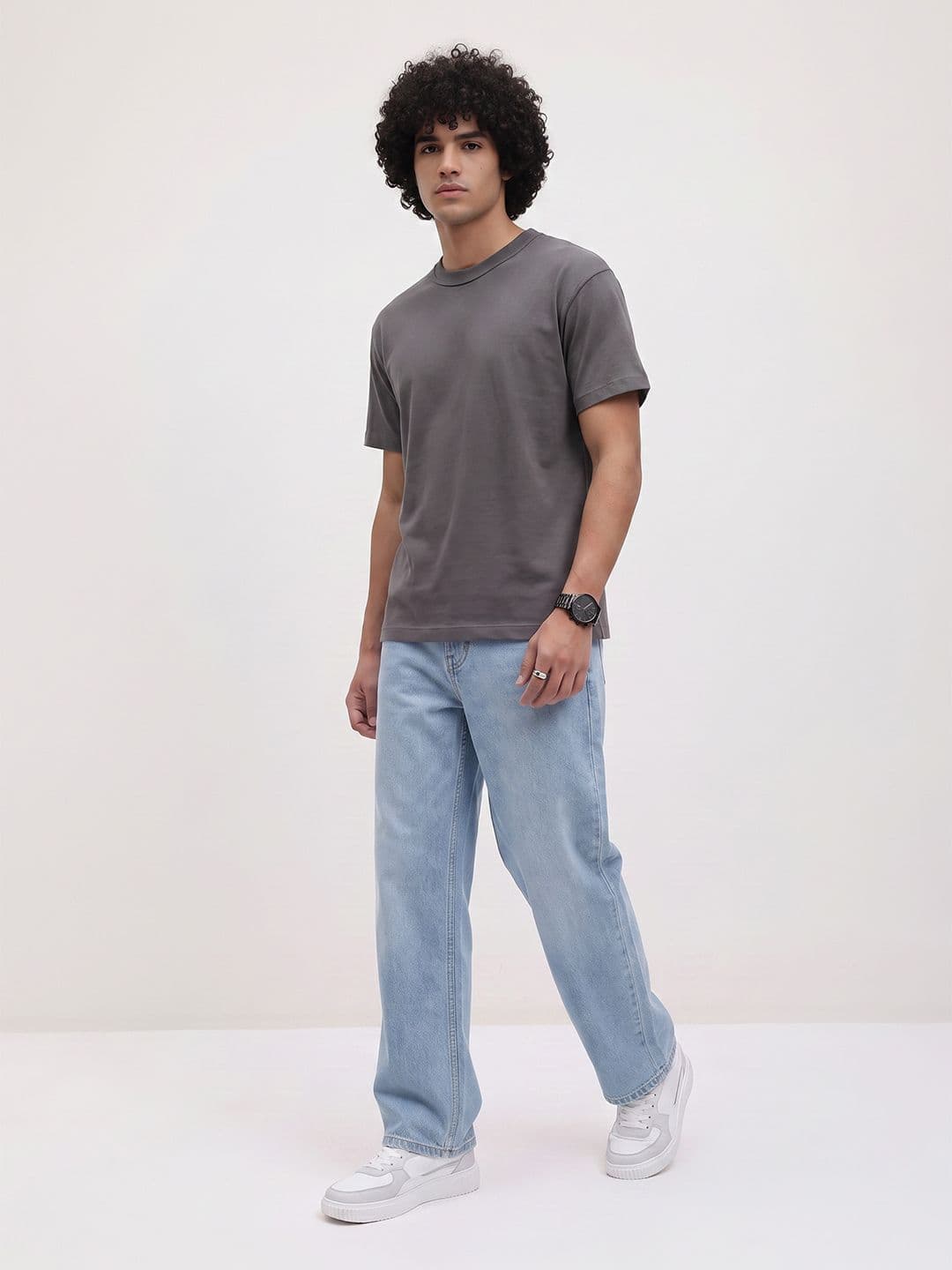 The Roadster Life Co. Men Baggy Pure Cotton Jeans thumbnail 5