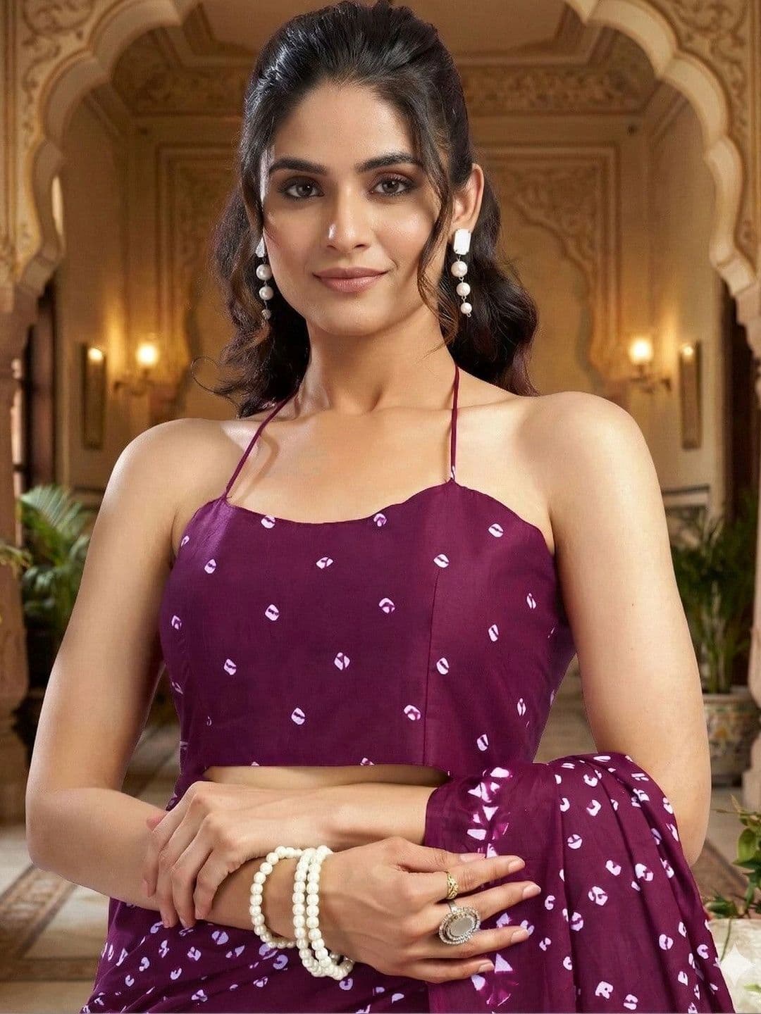 MITITA FASHION Bandhani Saree thumbnail 2