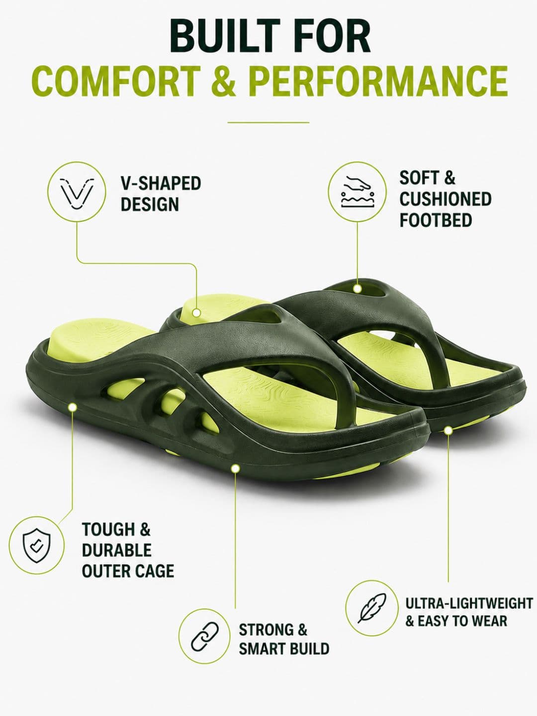 Ten x You Unisex Thong Flip-Flops thumbnail 9