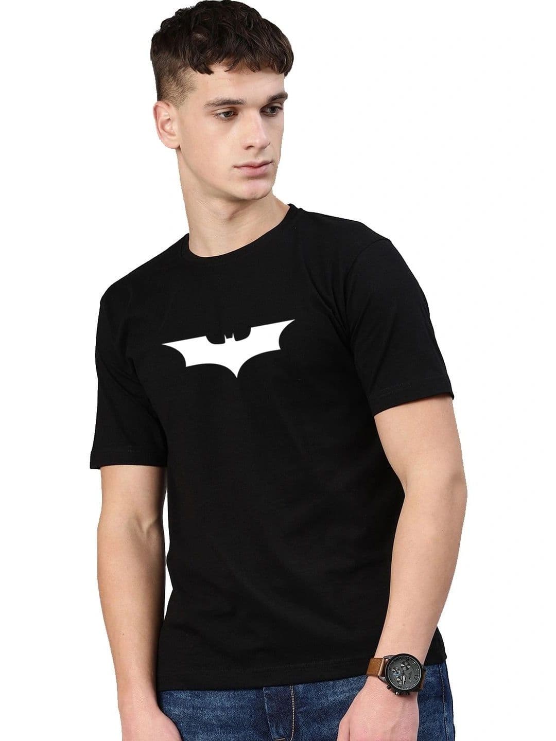 Moda Rapido X Organic Chics Men Batman Printed Bio Finish T-shirt - view 1