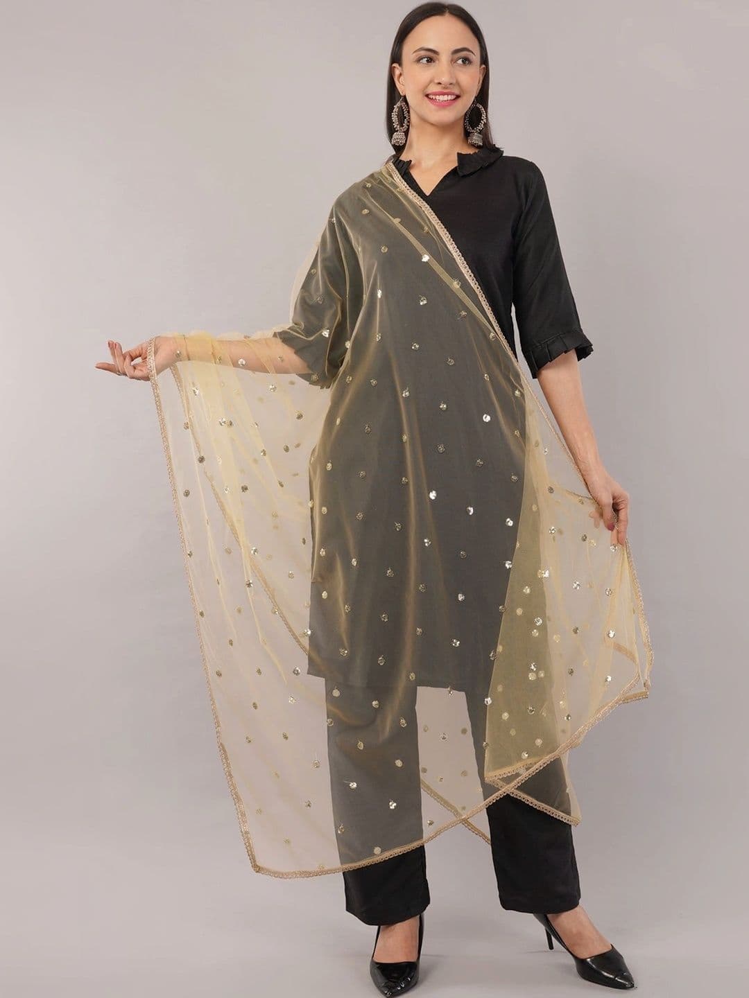 IVAARA Dupatta with Sequinned - view 1