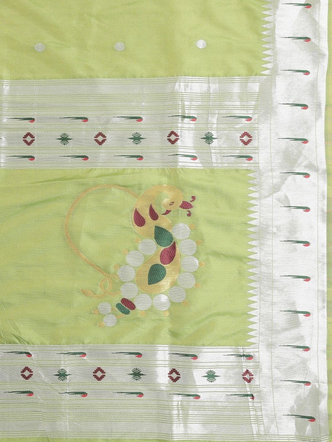 KALINI Woven Design Zari Art Silk Paithani Saree thumbnail 2