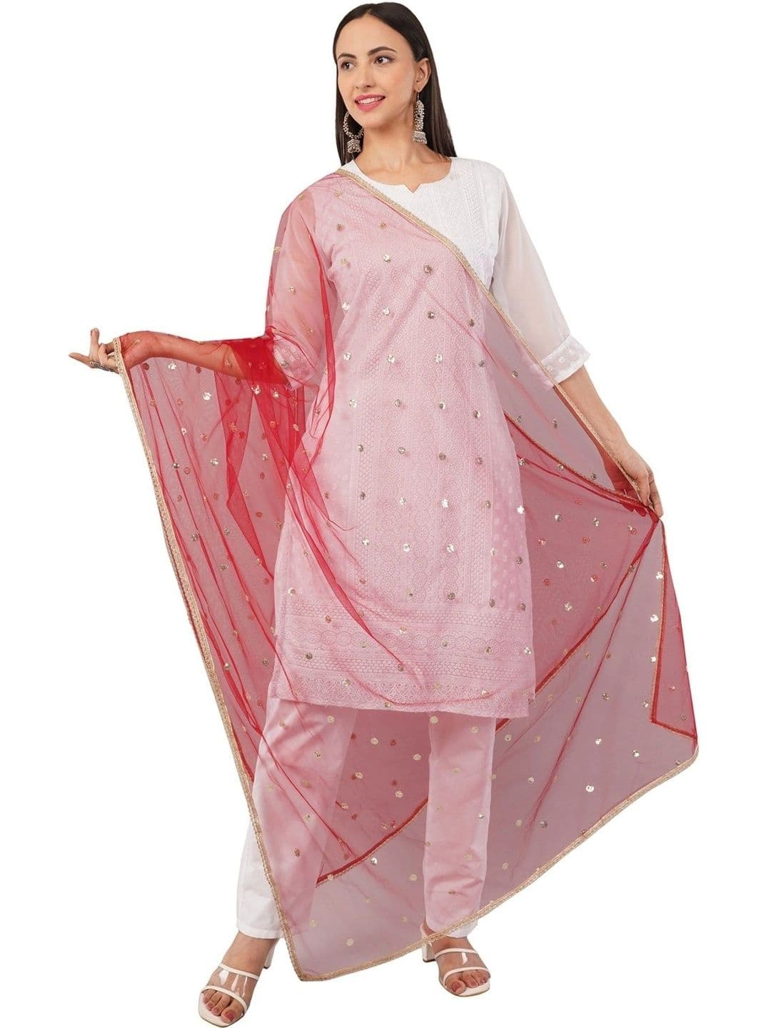 IVAARA Dupatta with Sequinned - view 1