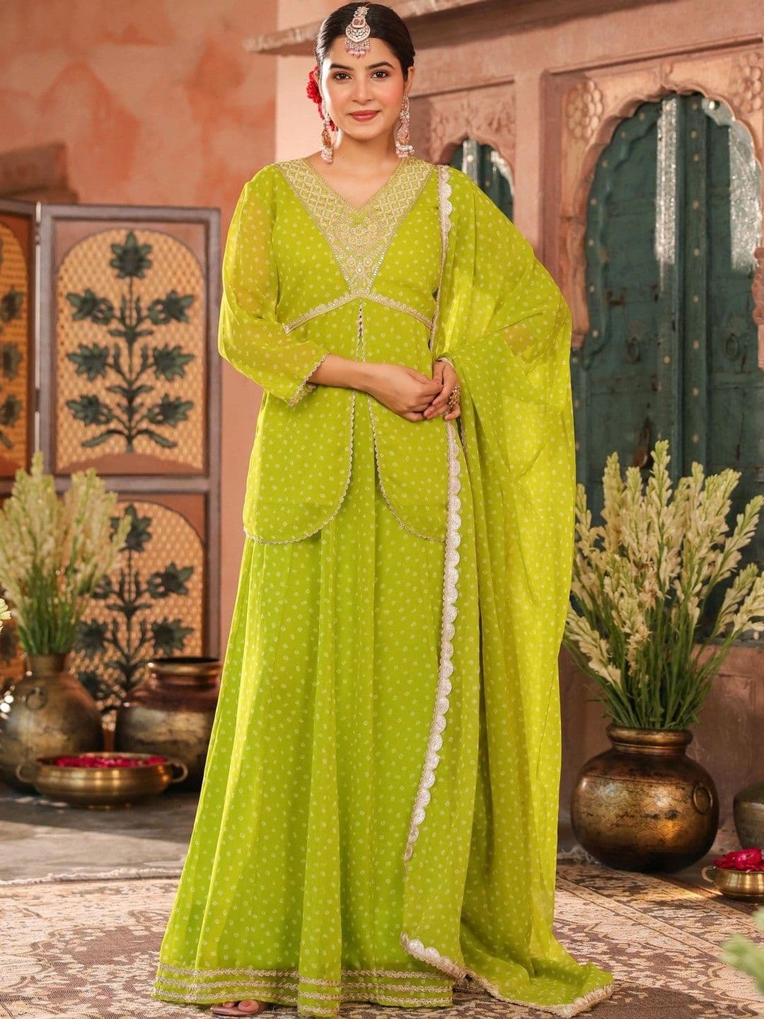 SCAKHI Embroidered Ready to Wear Lehenga & Blouse With Dupatta - view 1