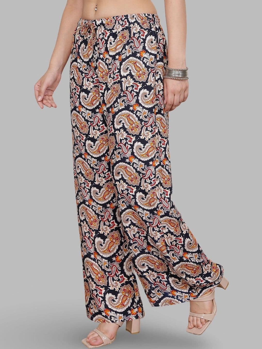Moda Rapido X Gracit Women Paisley Printed Ethnic Palazzos thumbnail 6