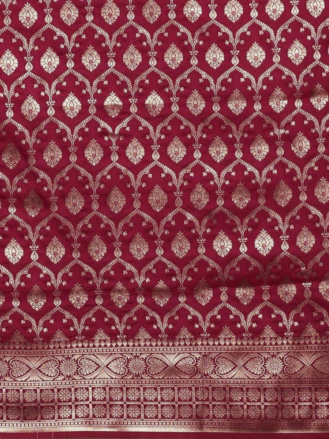 KALINI Women Floral Printed Zari Art Silk Banarasi Saree thumbnail 2