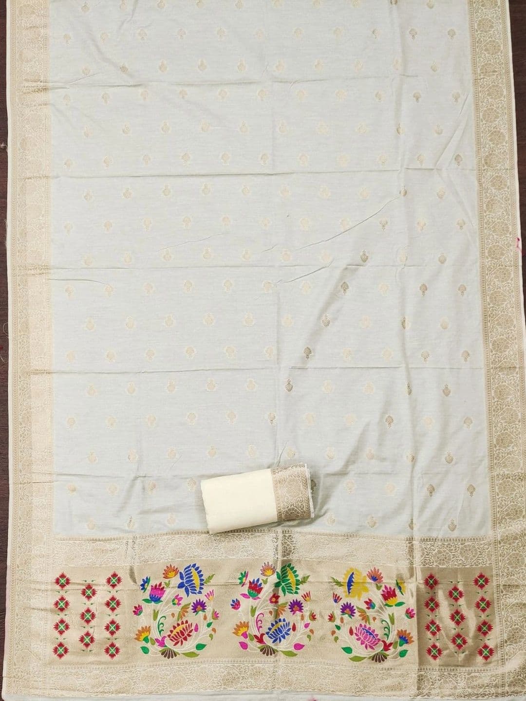 KALINI Pure Cotton Unstitched Dress Material thumbnail 4