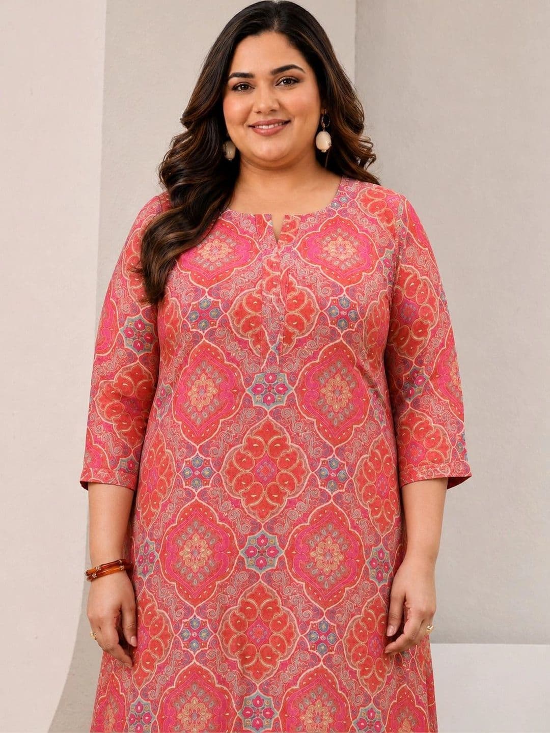 EXTRA LOVE BY LIBAS Women Ethnic Motifs Printed Kurta thumbnail 4