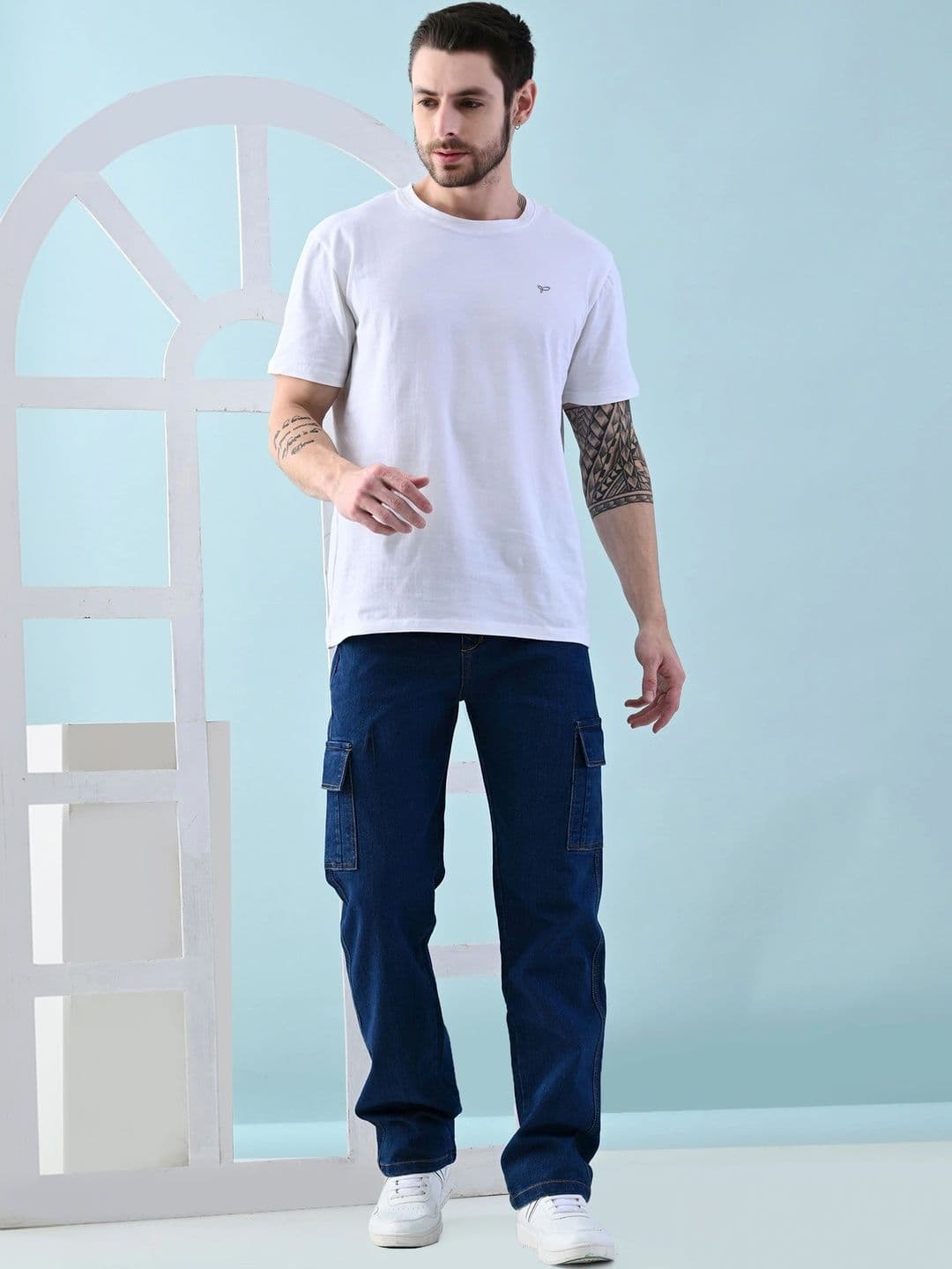 Metronaut Men Classic Regular Fit Mid-Rise Stretchable Jeans thumbnail 6
