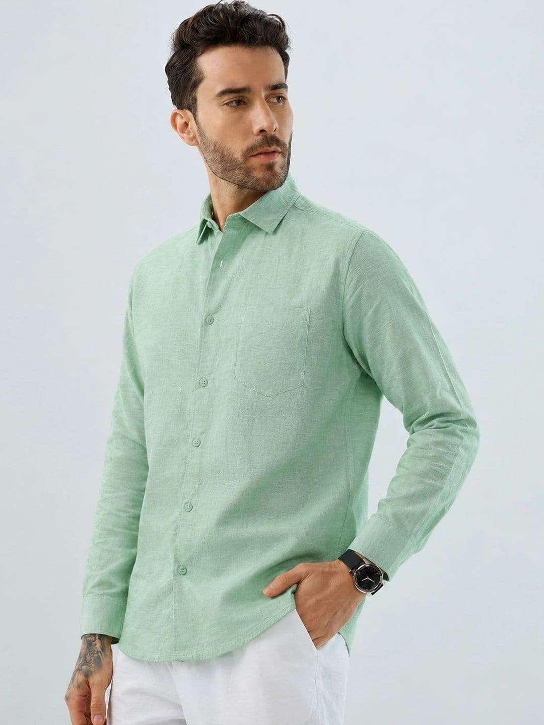 R.Code by The Roadster Life Co. Men Standard Casual Shirt thumbnail 2