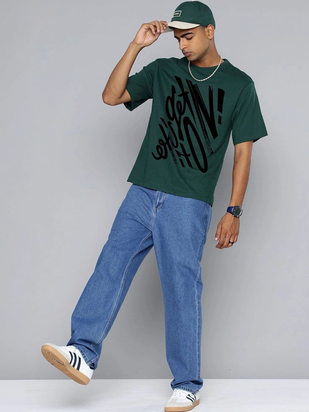 Moda Rapido Men Typography Printed T-shirt thumbnail 2