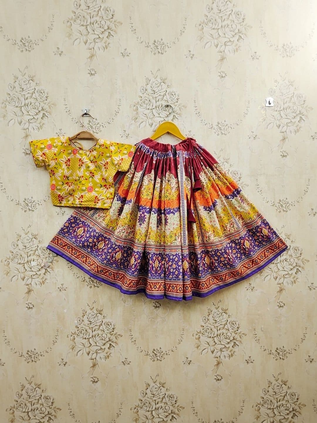KALINI Girls Printed Ready to Wear Lehenga Set thumbnail 5