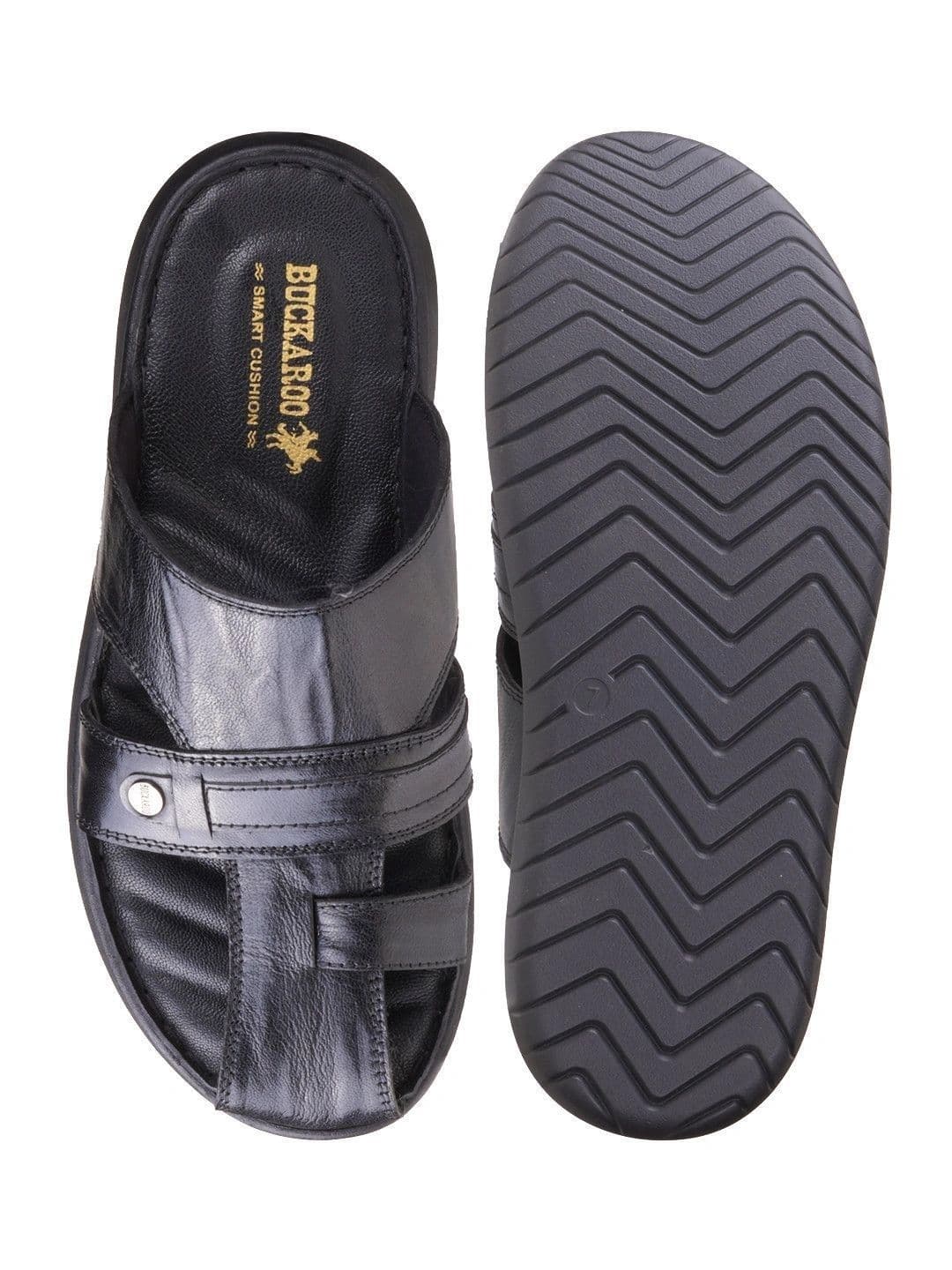 Buckaroo Men Leather Comfort Sandals thumbnail 3