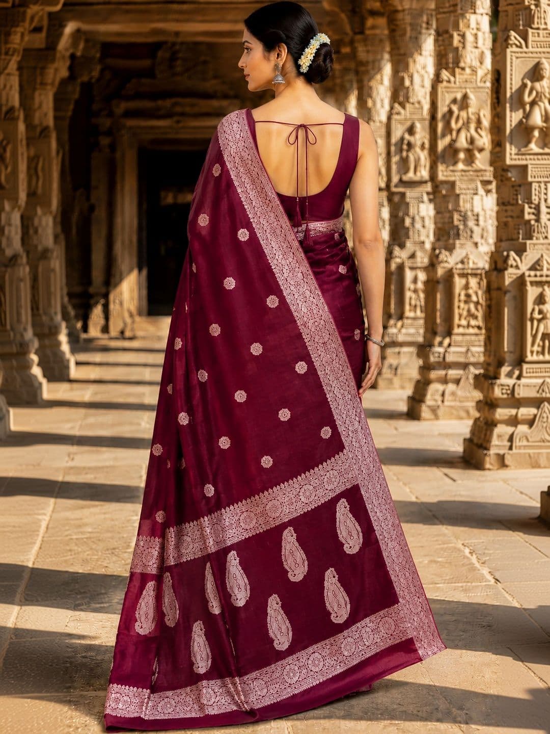 Mitera Woven Design Zari Designer Kanjeevaram Saree thumbnail 2