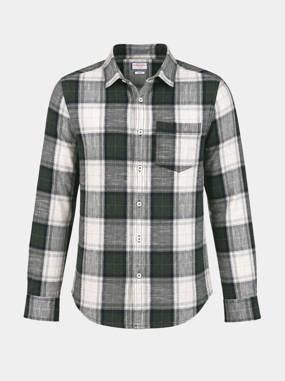 The Indian Garage Co Men Slim Fit Checked Casual Shirt thumbnail 3