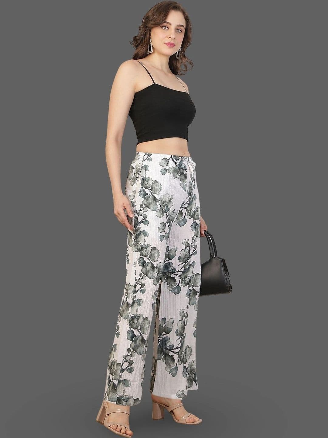 Moda Rapido X Gracit Women Floral Printed Palazzos thumbnail 2