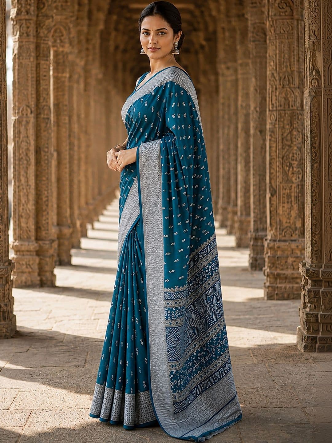 Mitera Silk Blend Designer Banarasi Saree thumbnail 4