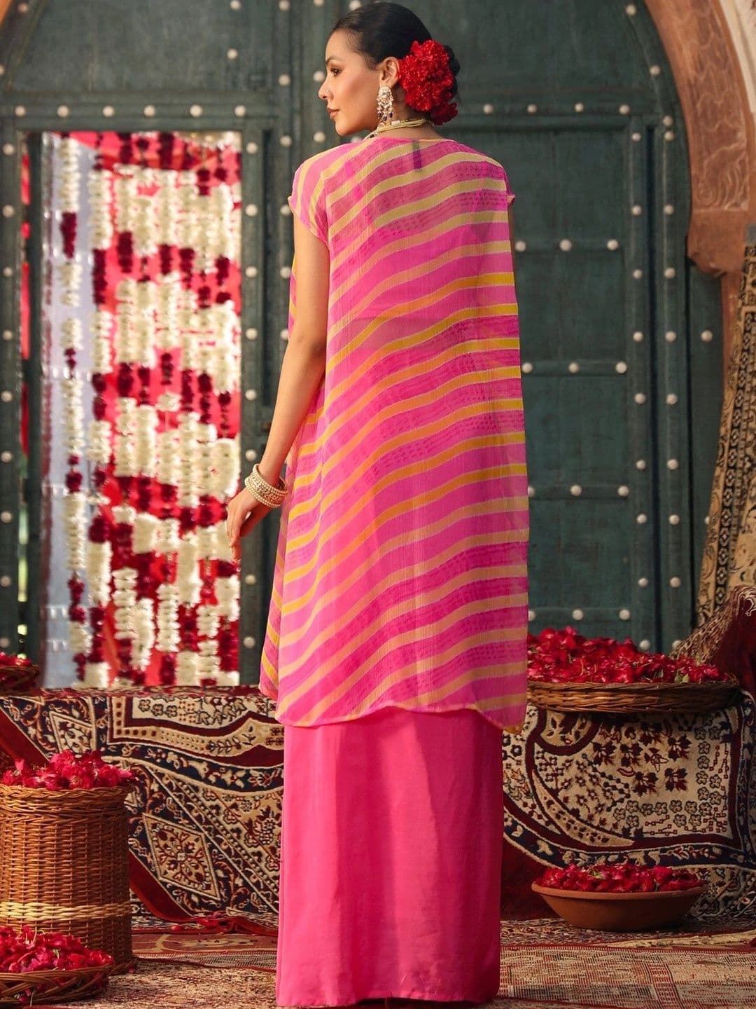 SCAKHI Embroidered Ready to Wear Lehenga & thumbnail 7