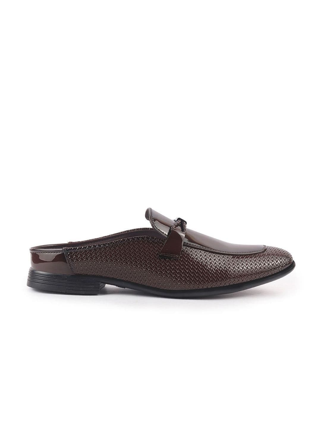 FAUSTO Men Textured Formal Slip-Ons Shoes thumbnail 5