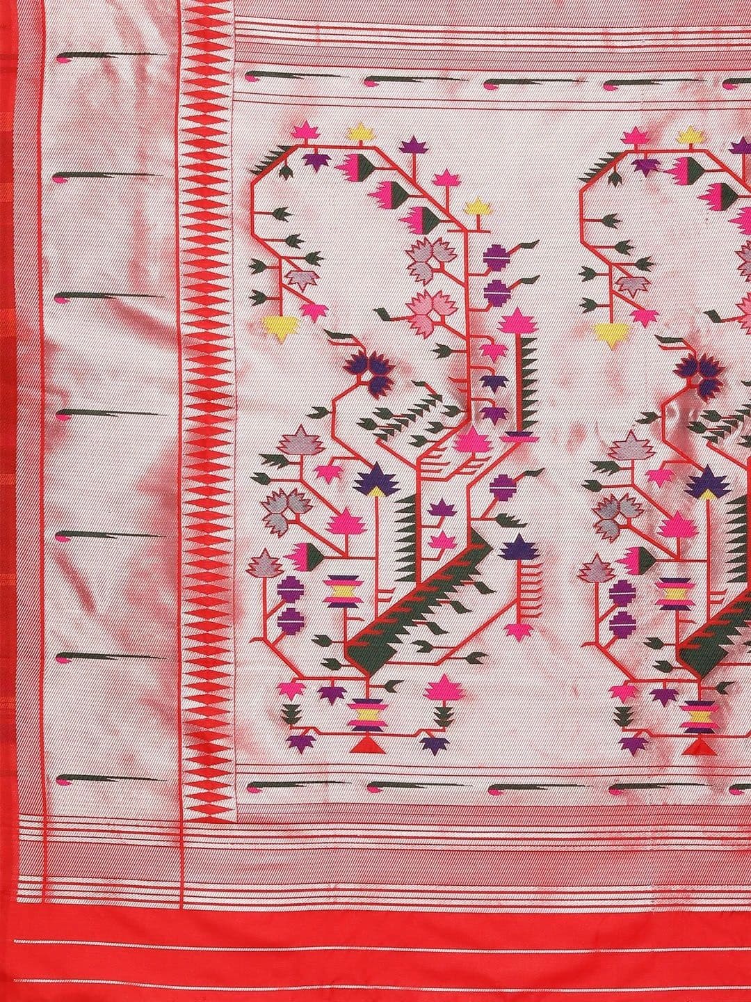 KALINI Woven Design Zari Art Silk Paithani Saree thumbnail 7