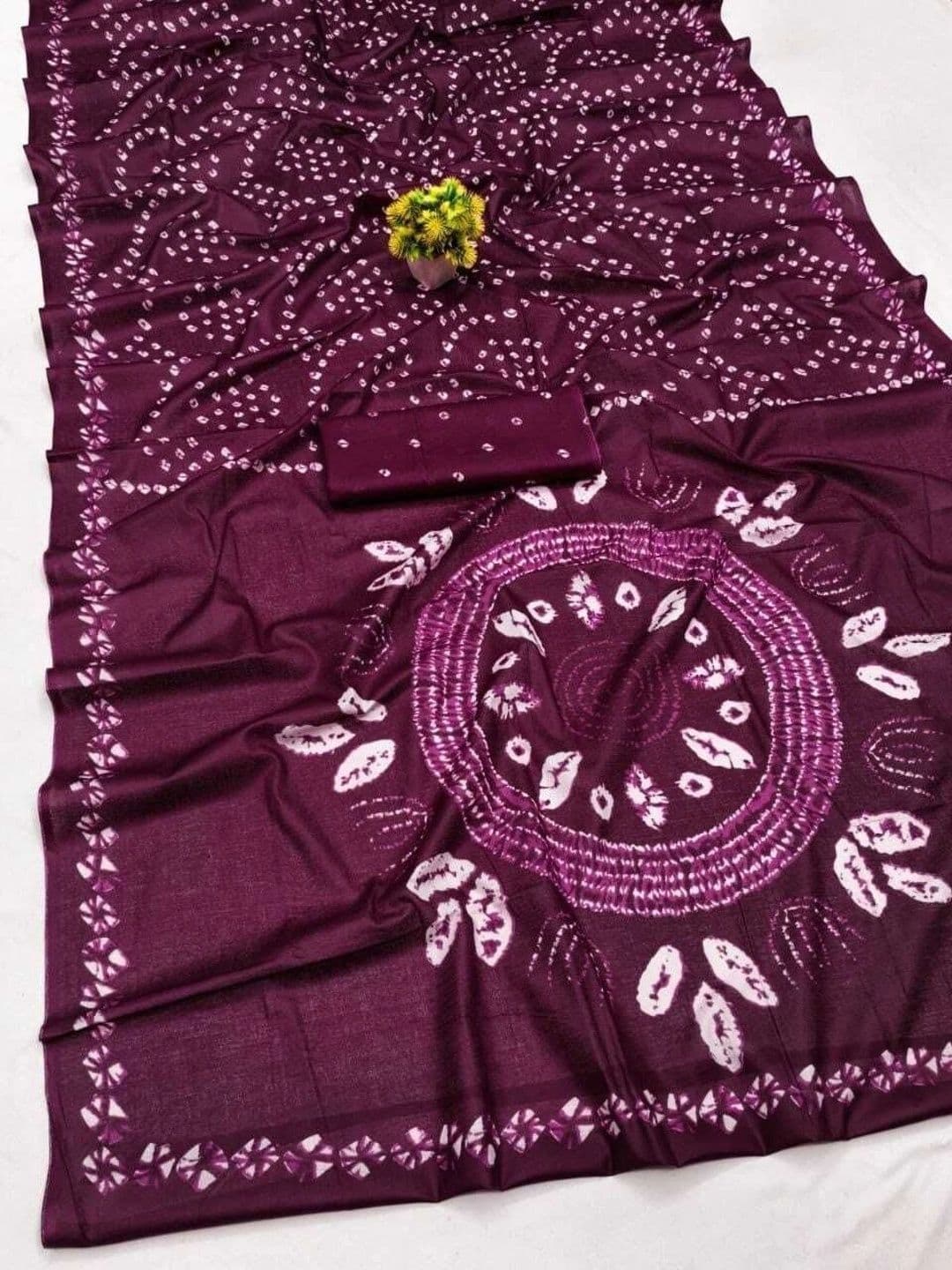 MITITA FASHION Bandhani Saree thumbnail 5