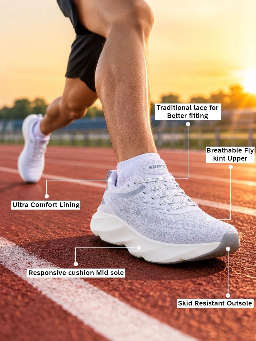 Sparx Men Mesh Running Non-Marking Shoes thumbnail 4