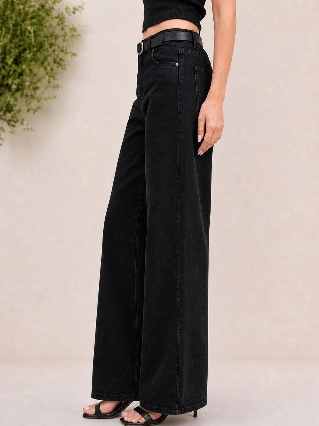 The Roadster Lifestyle Co High-Rise Wide Leg Jeans thumbnail 2