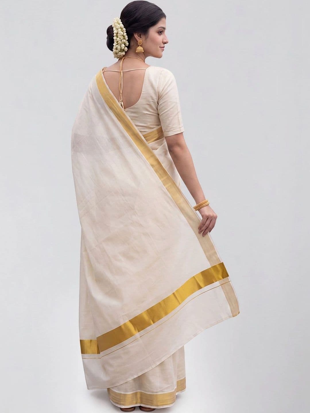 Ramraj Pure Cotton Handloom Kasavu Saree thumbnail 4