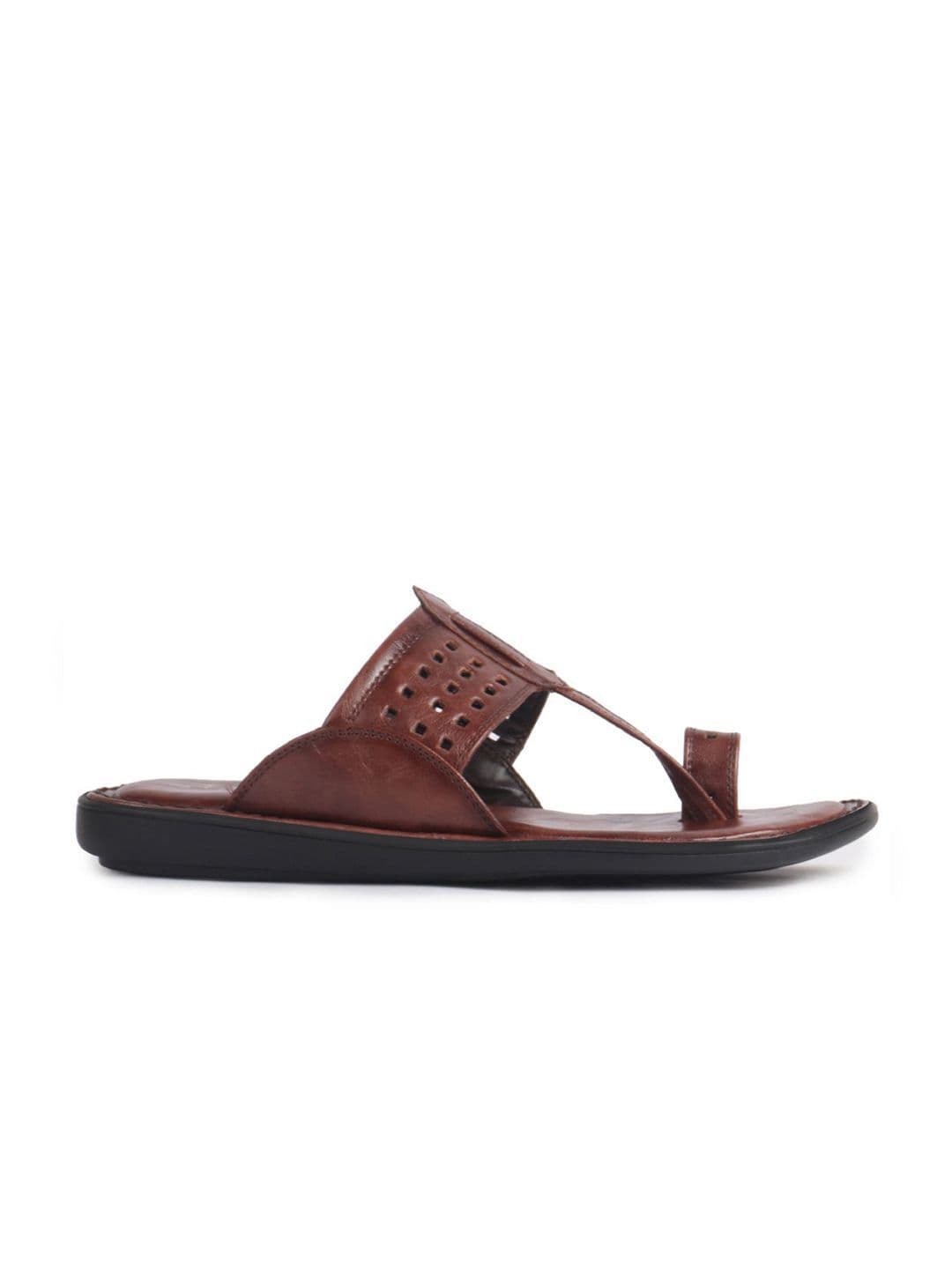 FAUSTO Men Outfit Kolhapuri Toe Ring Strap Ortho Ultra Lightweight Slip On Sandals thumbnail 6