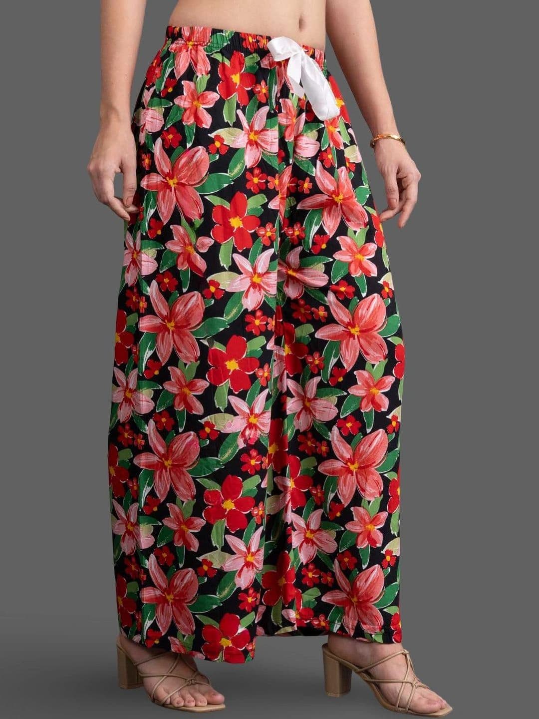 Moda Rapido X Gracit Women Floral Printed Palazzos thumbnail 4