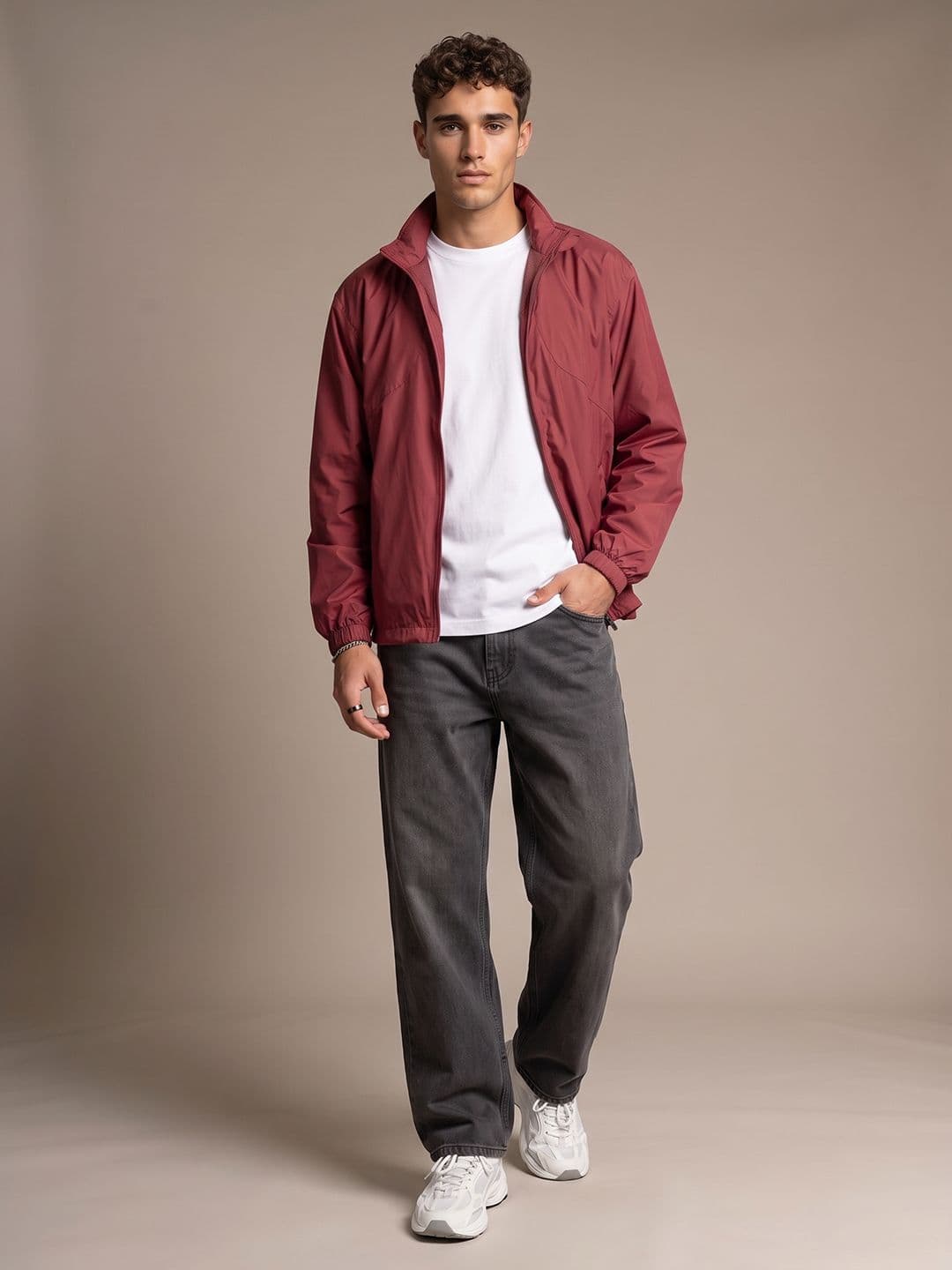glitchez Oversized Fit Windcheater Tailored Jacket thumbnail 5