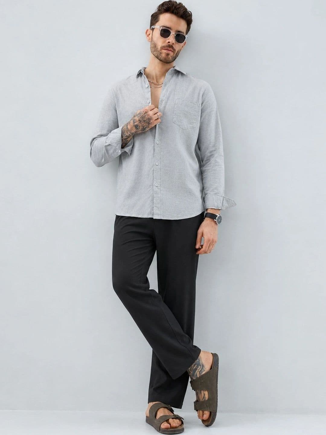 R.Code by The Roadster Life Co. Men Standard Casual Shirt thumbnail 6