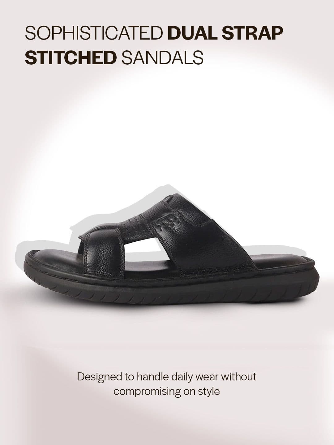 FAUSTO Men Leather Comfort Sandals thumbnail 4