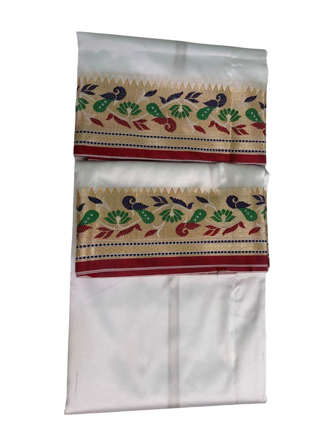 Banarasi Poshak Men Embroidered Silk Dhoti Dhotis thumbnail 4