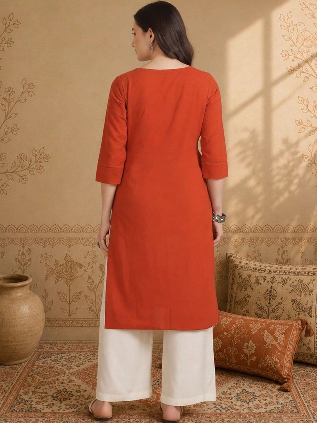 Anouk Women Thread Work Kurta thumbnail 2