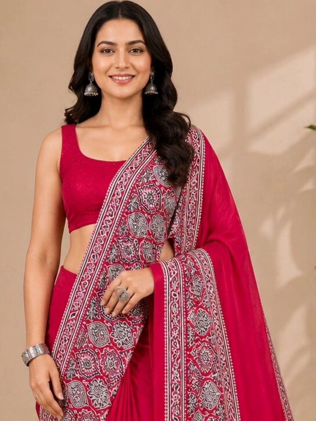 Anouk Art Silk Designer Saree thumbnail 5