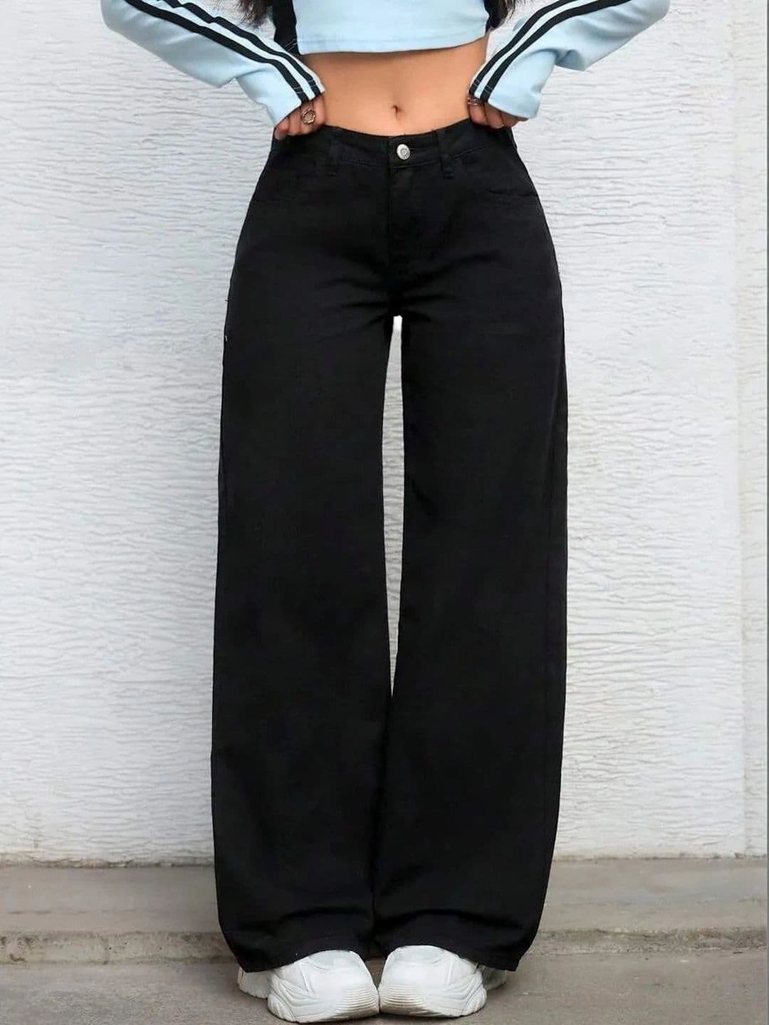 Mast & Harbour Women Comfort Wide Leg High-Rise Stretchable Jeans - view 1