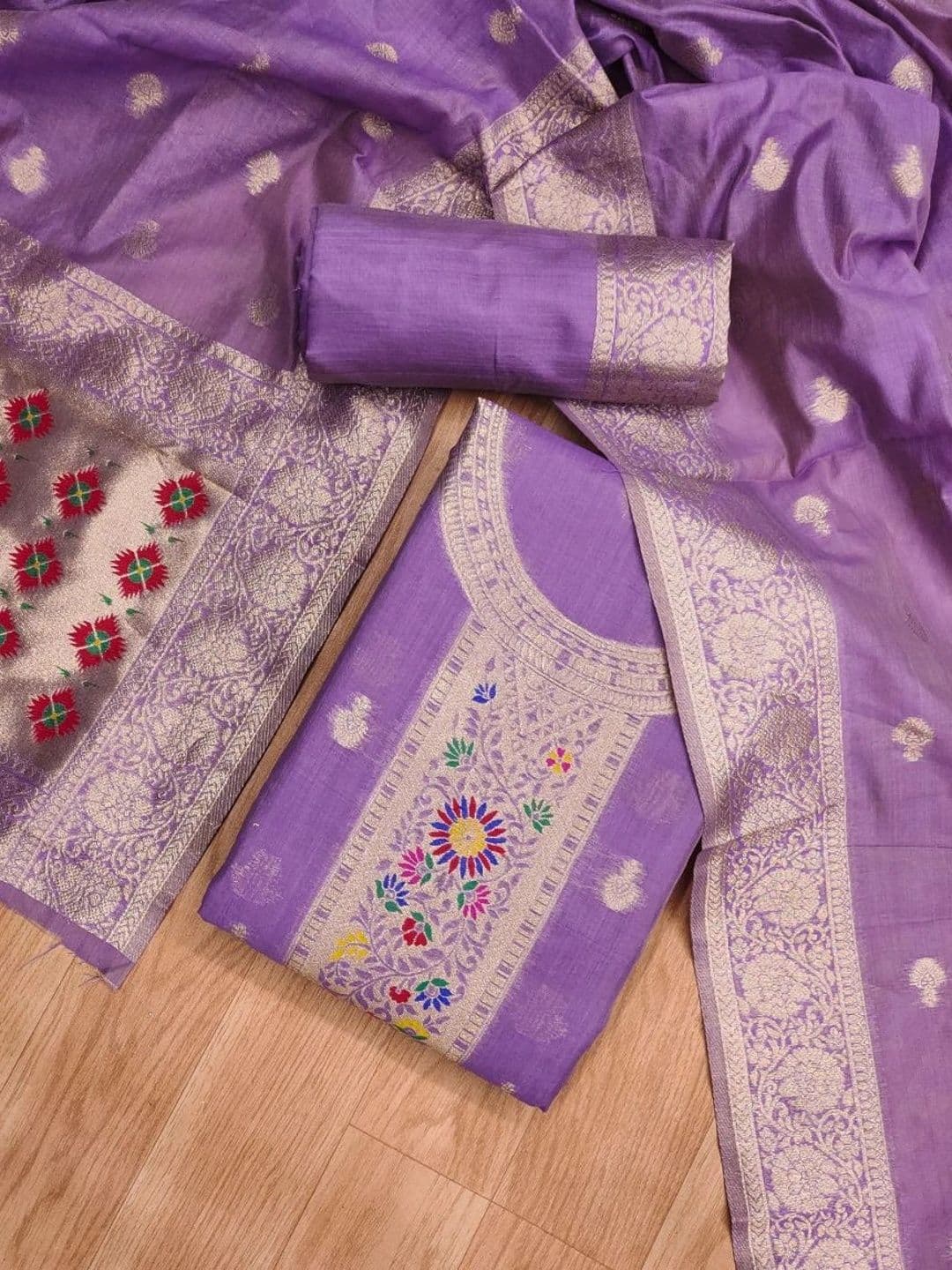 Dhaaga Ghar Pure Cotton Unstitched Dress Material thumbnail 3