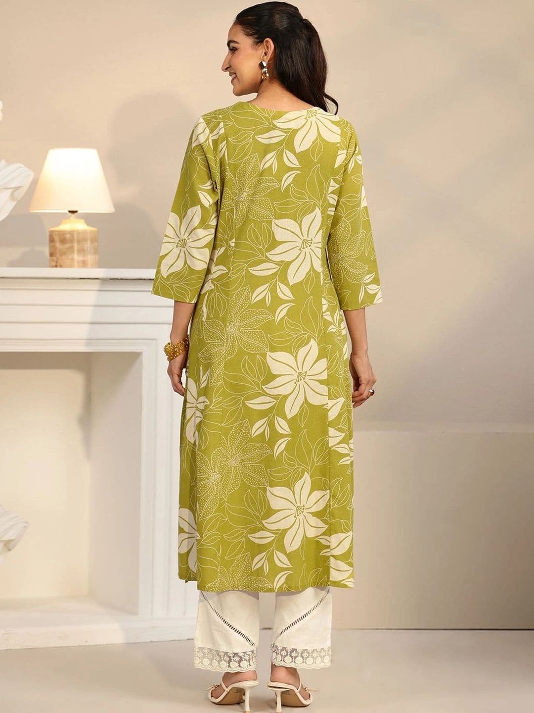 Libas Women Floral Printed Floral Kurta thumbnail 3