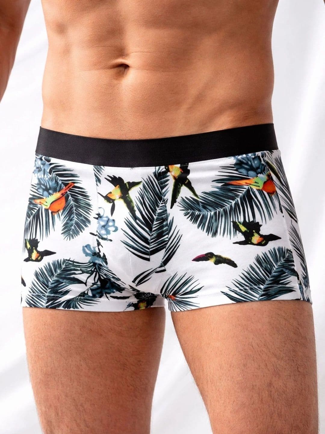VIVA PLAST Men Pack of 3 Printed Assorted Boxer-Style Briefs thumbnail 2