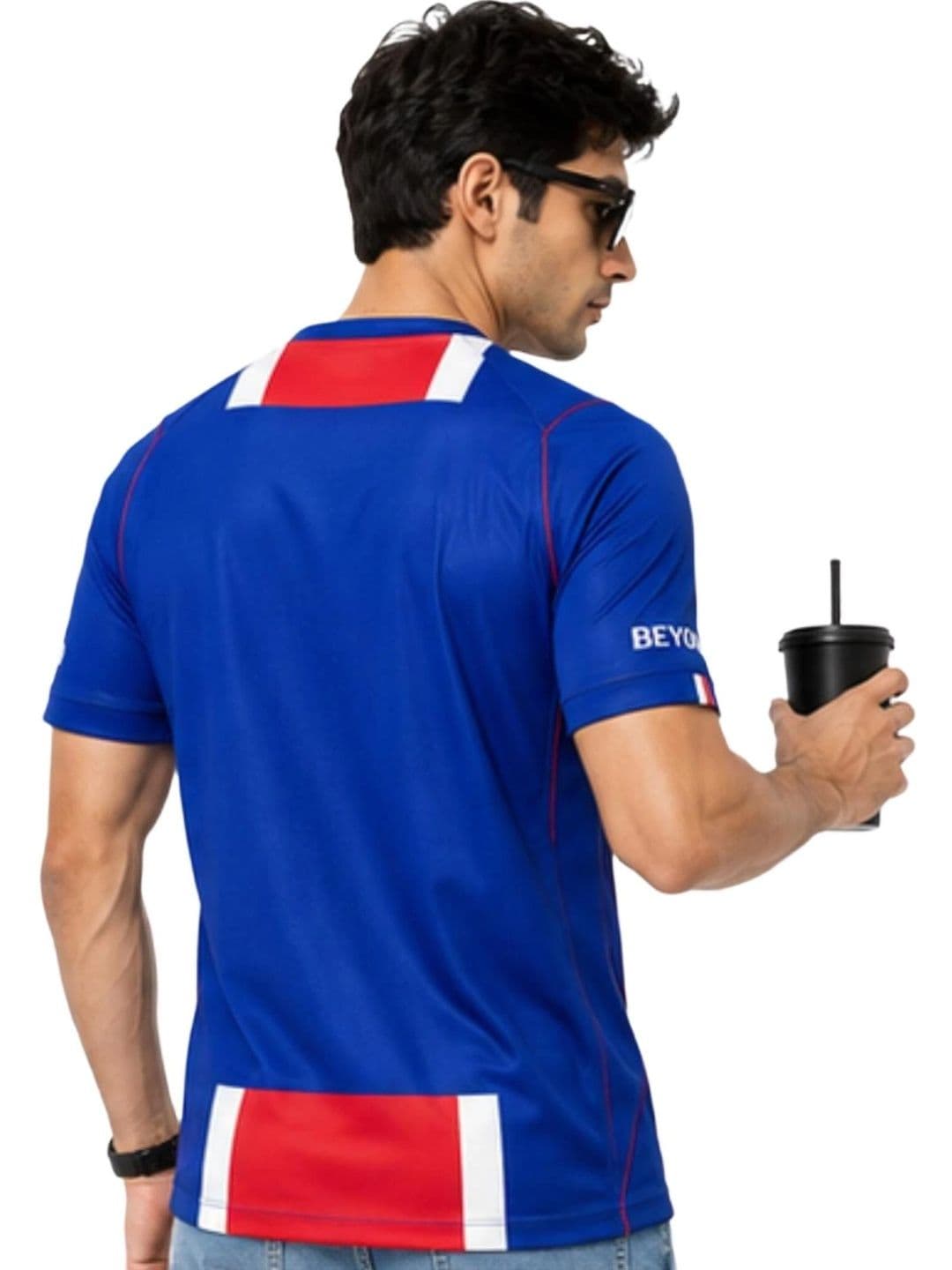 teky Men Colourblocked Typography T-shirt thumbnail 2
