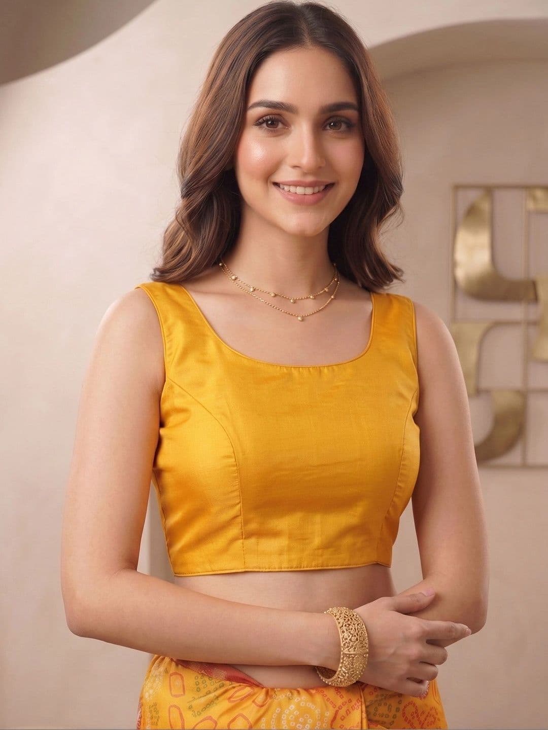 elora Floral Fusion Saree thumbnail 4