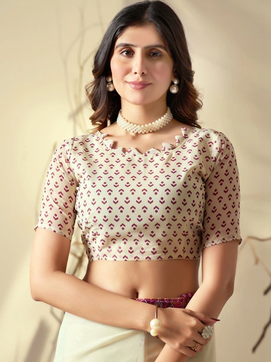DIVASTRI Poly Georgette Designer Saree thumbnail 2