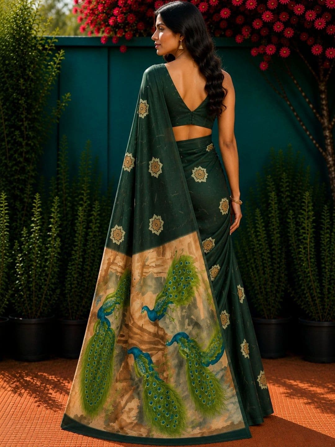 Anouk Art Silk Designer Saree thumbnail 3