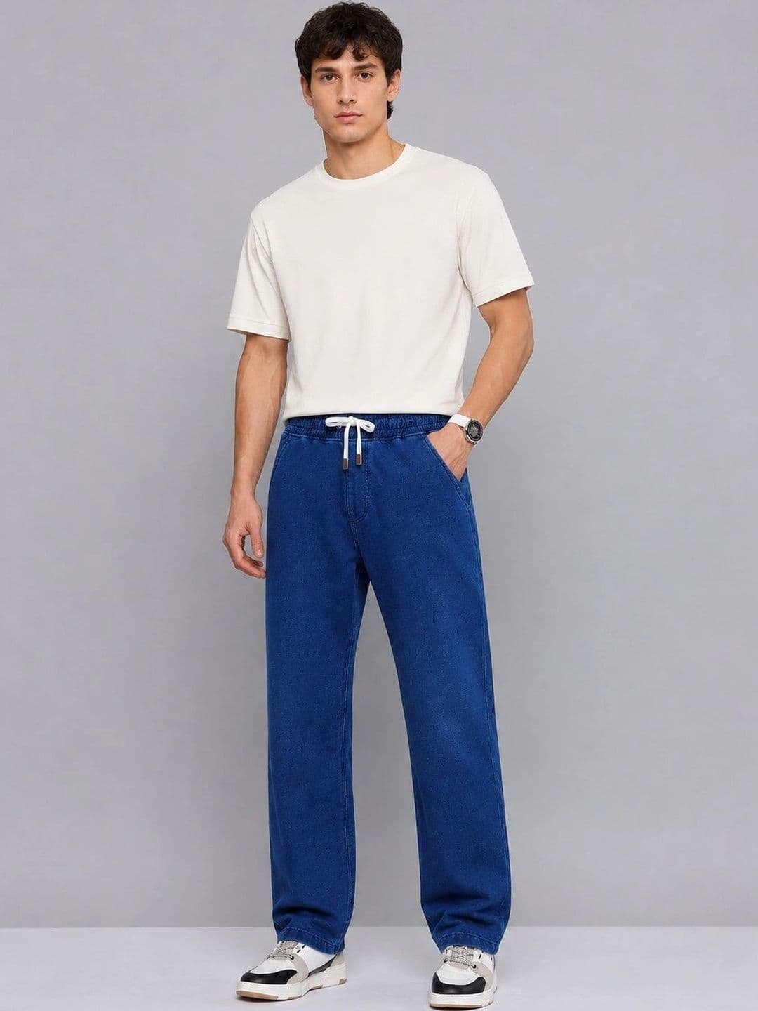 NOWI Men Straight Fit Mid-Rise Jeans thumbnail 5