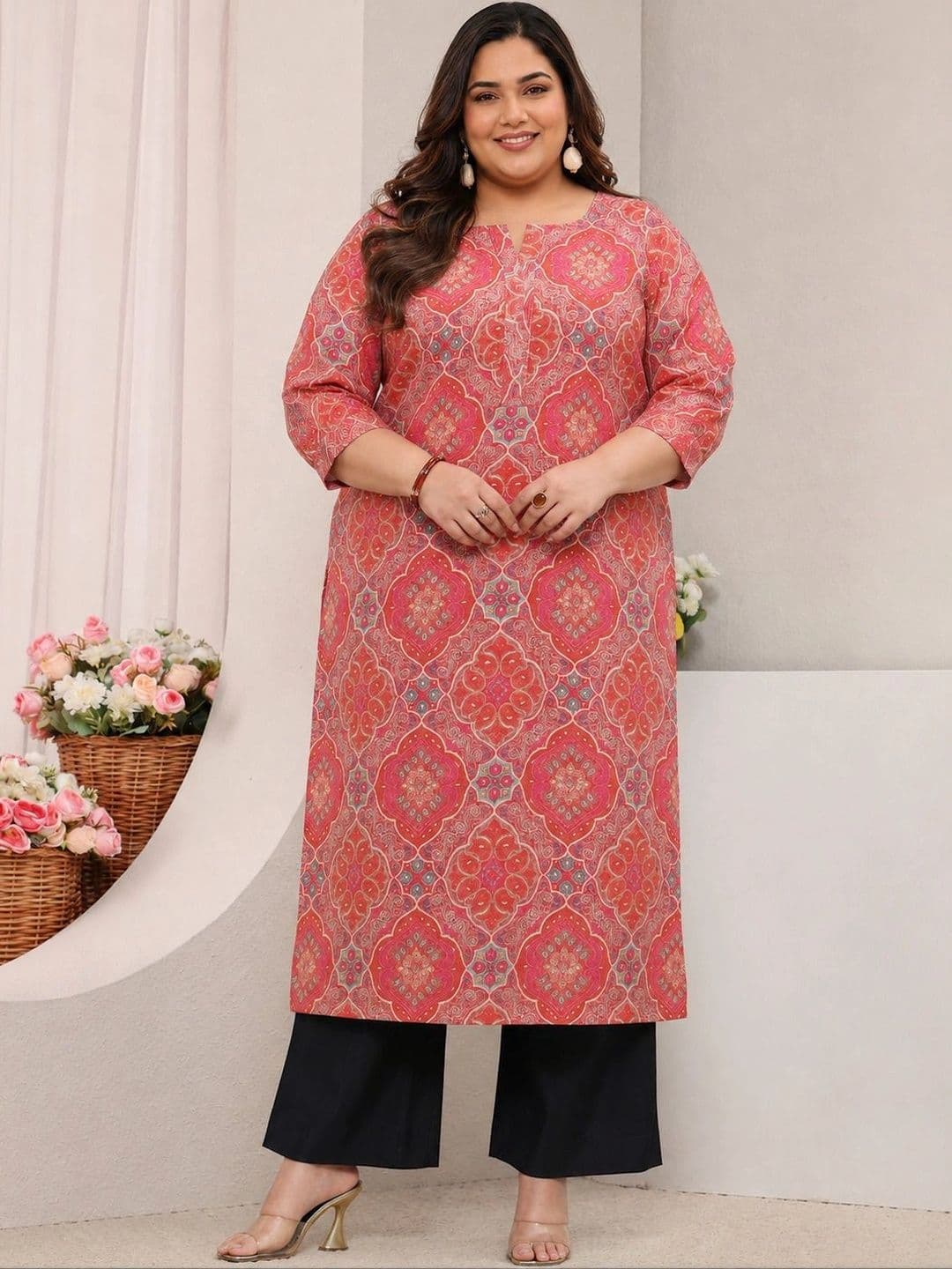 EXTRA LOVE BY LIBAS Women Ethnic Motifs Printed Kurta - view 1