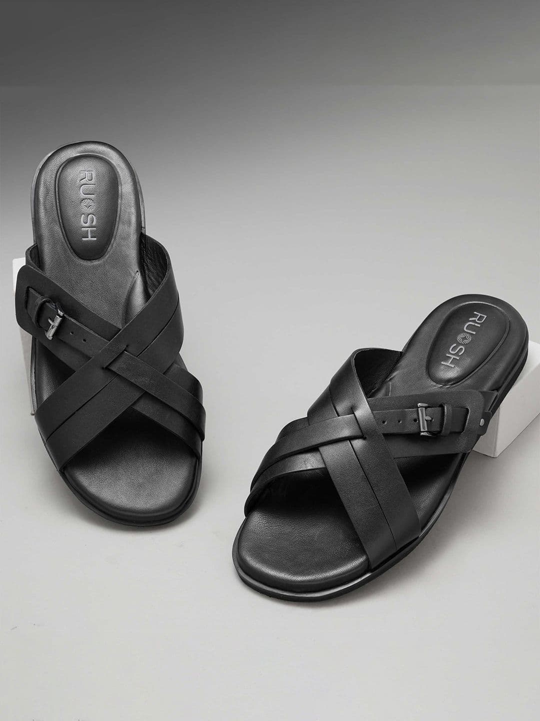 Ruosh Men Leather Comfort Sandals thumbnail 7