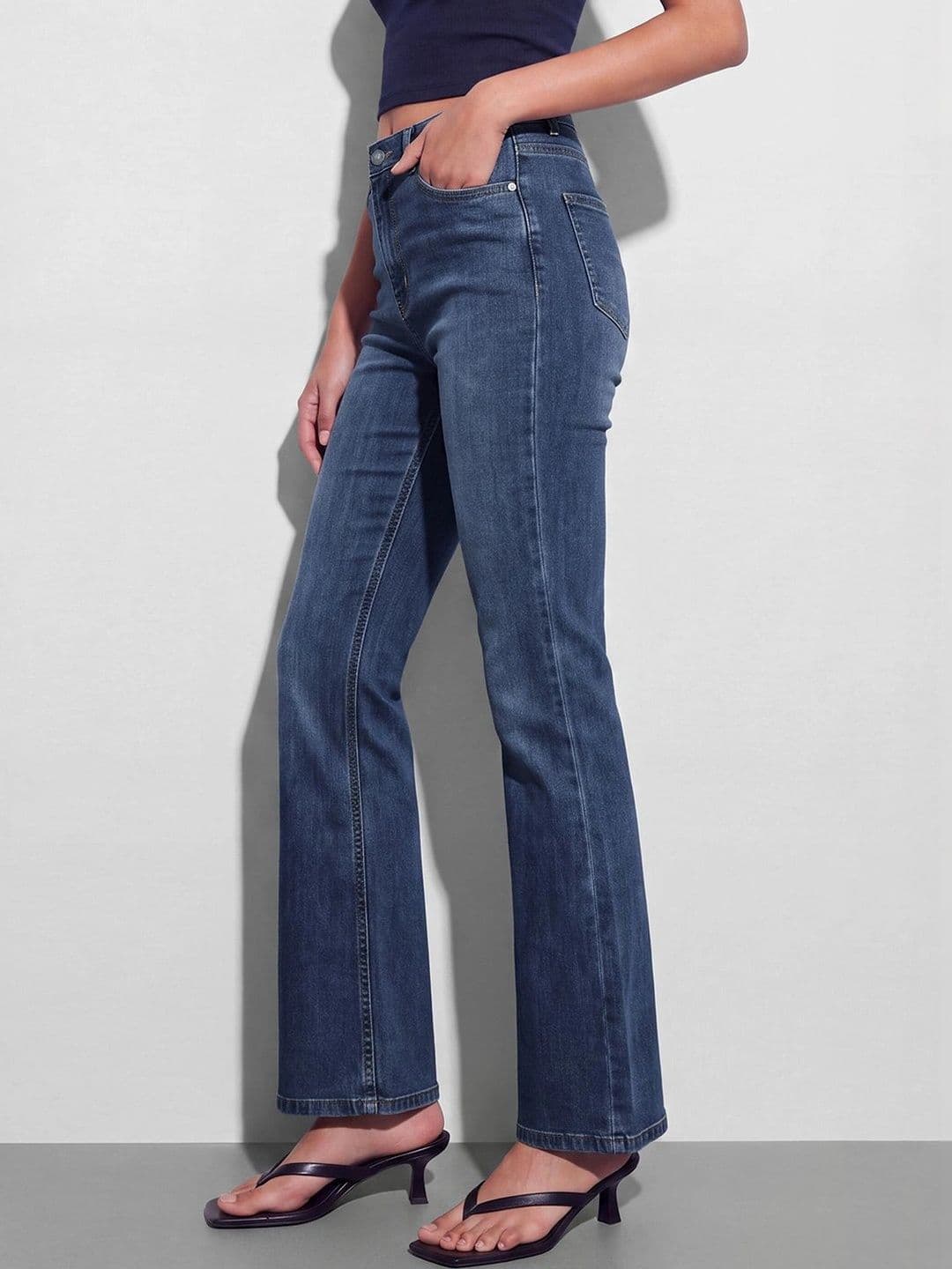Ginger by Lifestyle Women Regular Fit High-Rise Stretchable Jeans thumbnail 4